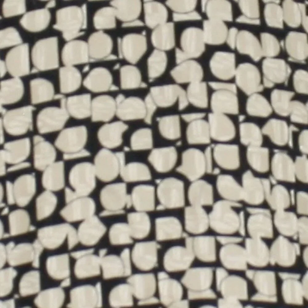 VINTAGE LIZ CLAIBORNE Silk Blazer Jacket Oversized Geometric Abstract Black 8 - Picture 3 of 16